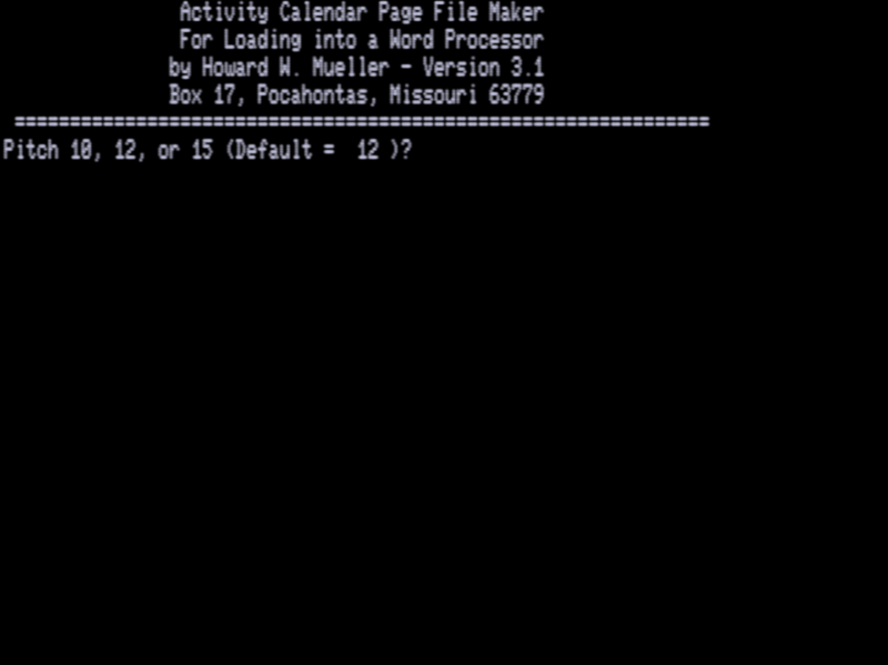 Screen shot